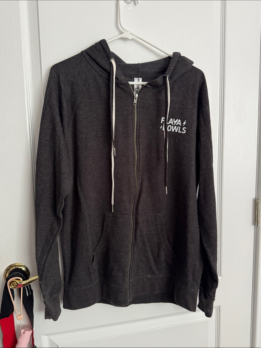 Men's Black Zip Hoodie